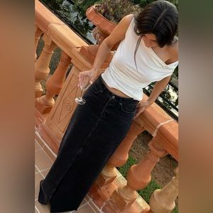 Smart Set Black Maxi Denim Skirt